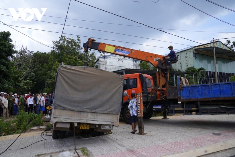 Hiện trường xảy ra vụ tai nạn. Ảnh: VOV.