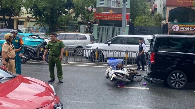 Hiện trường xảy ra vụ tai nạn. Ảnh: PLO.
