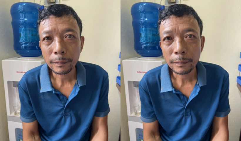 Đối tượng Mạc Văn Phát tại cơ quan công an. Ảnh: Tri thức & Cuộc sống