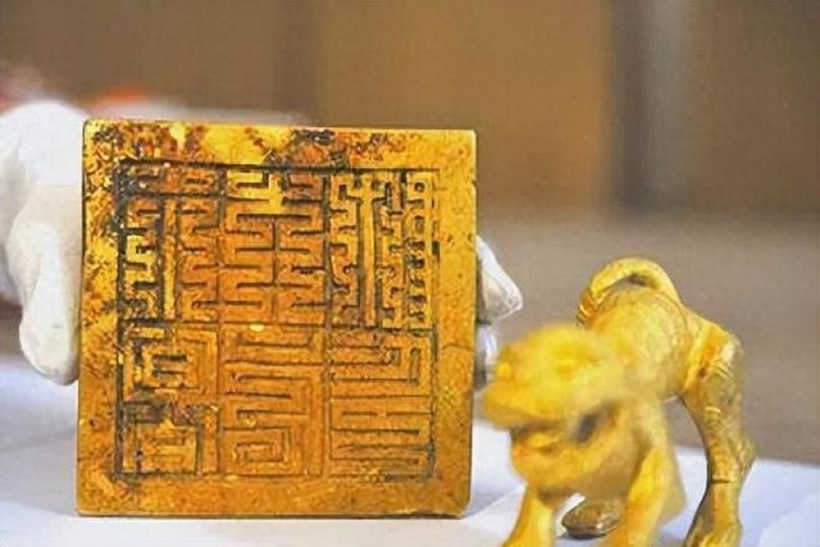 Ấn tín thời “Tây Vương” Trương Hiến Trung. Ảnh: Sohu