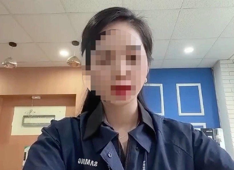 Nữ công nhân Samsung bị đồn lên tiếng. Ảnh: Dân Trí