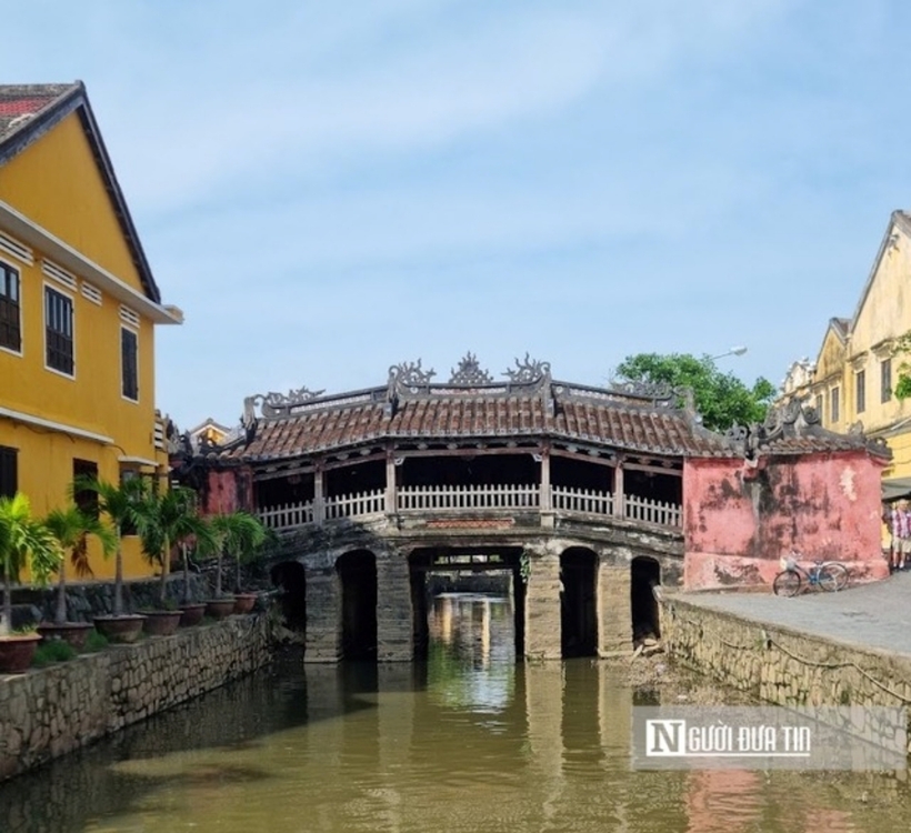 Hình ảnh Chùa Cầu trước khi tu bổ. Ảnh: Người Đưa Tin Pháp Luật