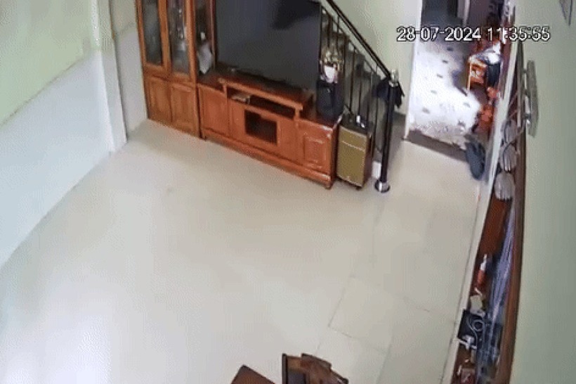 Hình ảnh rung lắc tại Đà Nẵng do ảnh hưởng động đất. Ảnh: Dân trí
