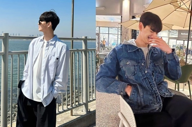 Cởi bỏ tấm áo thi đấu, Lim Sung Jin như được trở lại với chính độ tuổi Gen Z của mình. Anh chàng thường lựa chọn trang phục đơn giản. Áo sơ mi và những chiếc quần ống rộng luôn là ưu tiên hàng đầu của nam cầu thủ.
