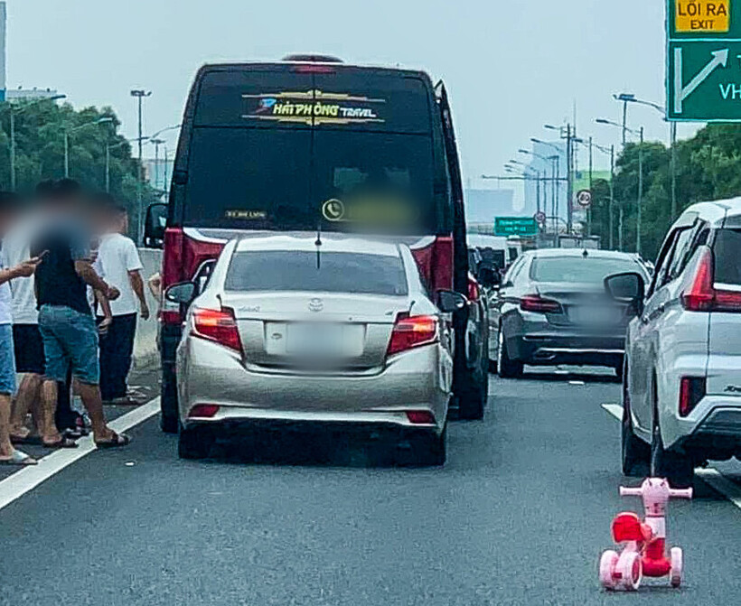 Hiện trường xảy ra vụ tai nạn. Ảnh: Vietnamnet.