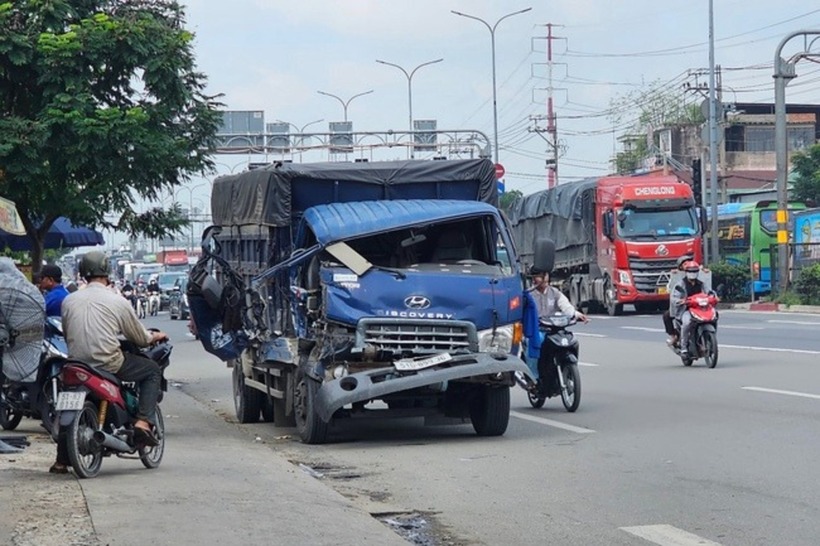 Hiện trường vụ tai nạn. Ảnh: Người Lao Động