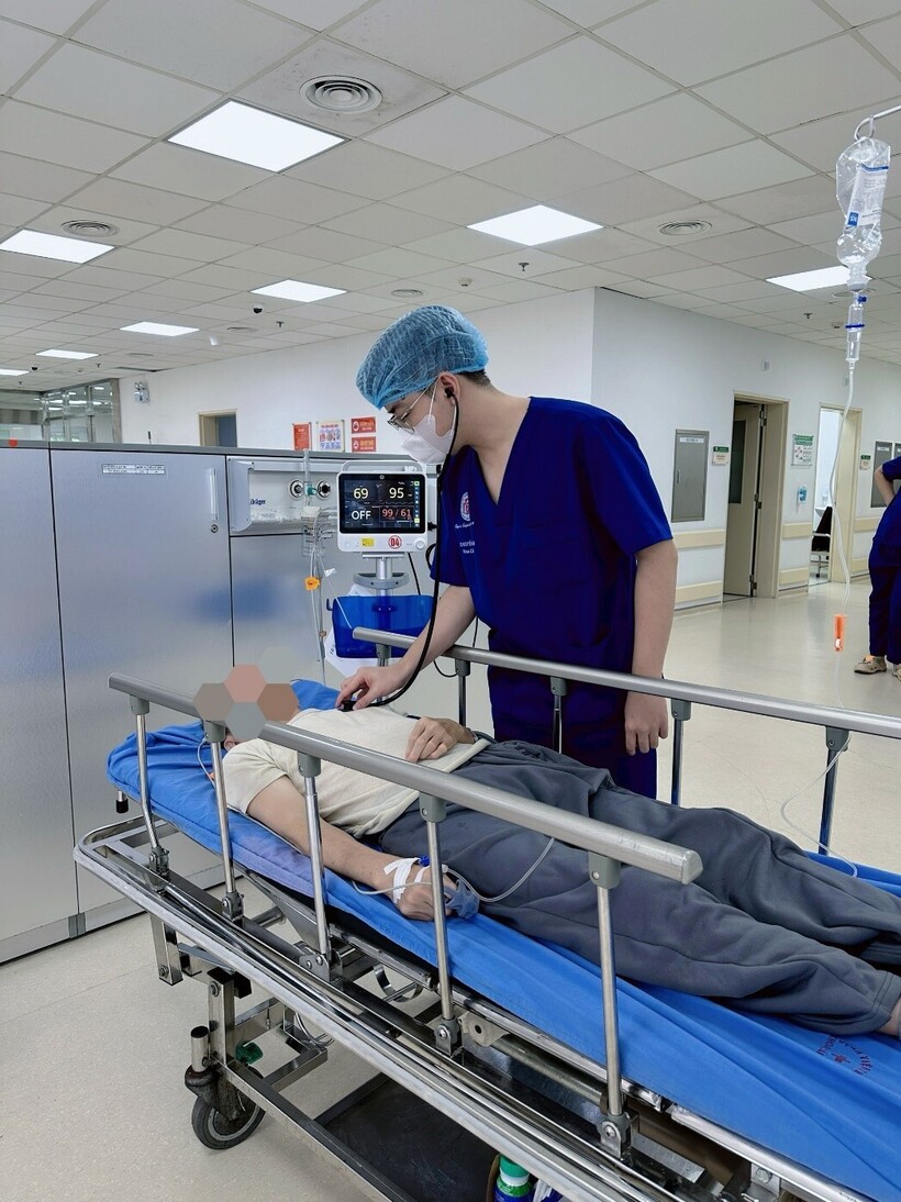 Tai nạn hy hữu khi nhổ răng khôn khiến người đàn ông phải đi cấp cứu. Ảnh: BVCC.