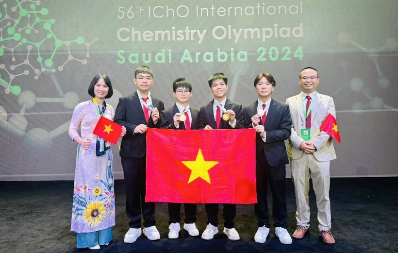 Đội tuyển quốc gia Việt Nam tham dự Olymipc Hoá học quốc tế 2024.