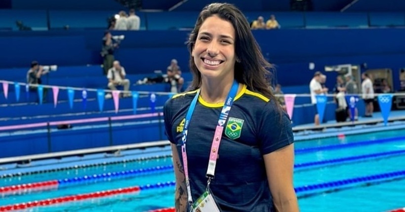 Kình ngư Ana Carolina Vieira bị đuổi khỏi Olympic Paris và lên máy bay trở về nước. Ảnh: Znews.