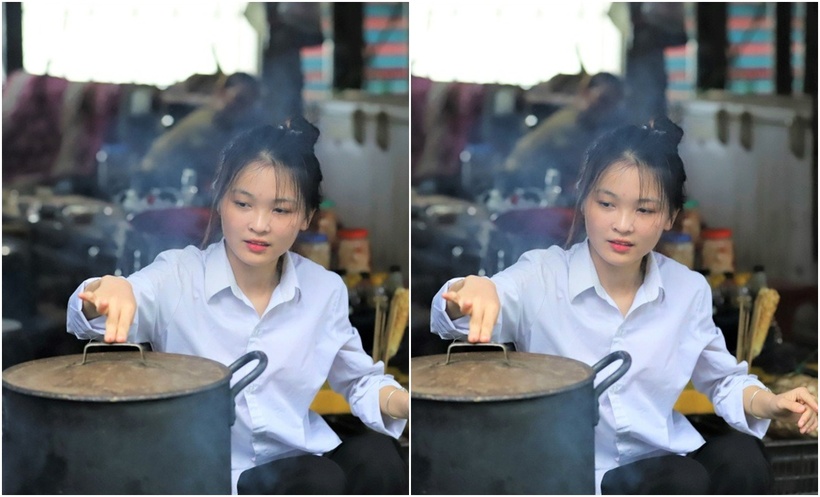 Em Đinh Thị Xuyến có hoàn cảnh khó khăn nhưng biết vươn lên trong học tập, đạt 3 điểm 10 trong kỳ thi tốt nghiệp THPT 2024. (Ảnh: Dân trí)