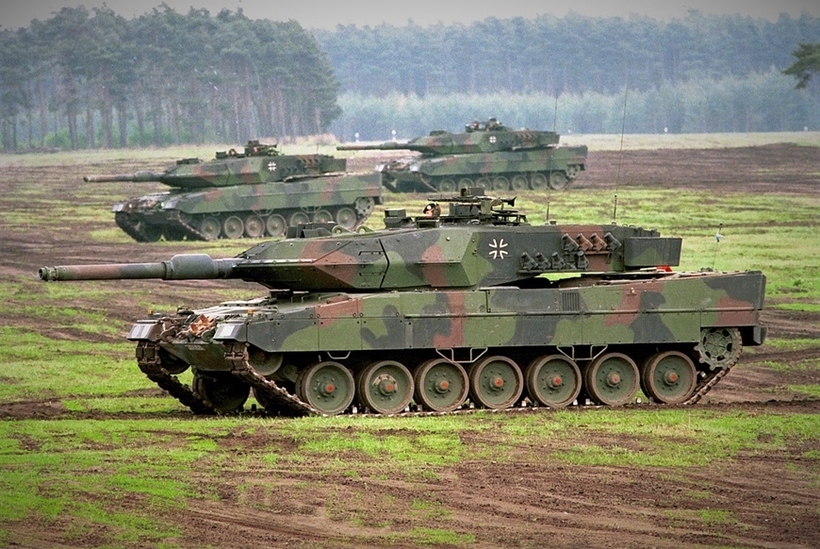 MBT Leopard-2 hiện là một trong những dòng xe tăng hàng đầu thế giới hiện nay. Ảnh minh họa