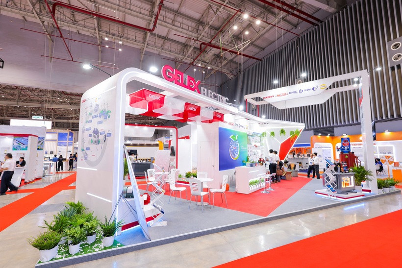 Gian hàng của GELEX Electric tại Triển lãm lớn nhất ngành Điện tháng 7/2024.