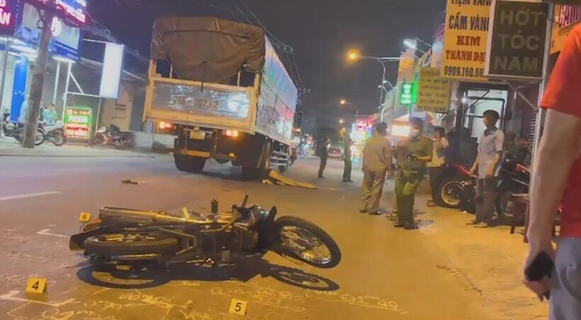 Hiện trường xảy ra vụ tai nạn. Ảnh: PLO.