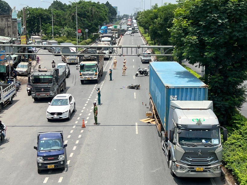 Hiện trường xảy ra vụ tai nạn. Ảnh: Báo Giao thông.