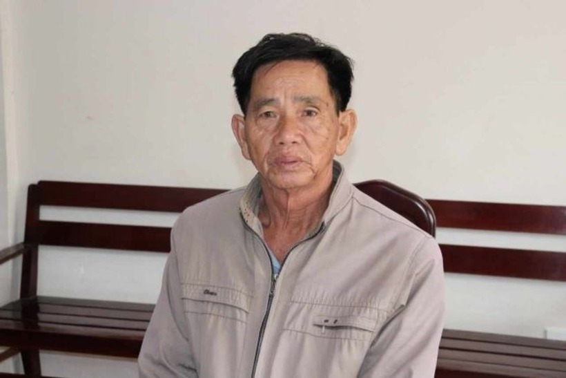 Huỳnh Văn Lệ tại cơ quan công an. Ảnh: Giao Thông