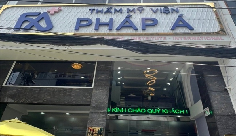 Cơ sở thẩm mỹ gây tai biến cho khách hàng. Ảnh: Sở Y tế
