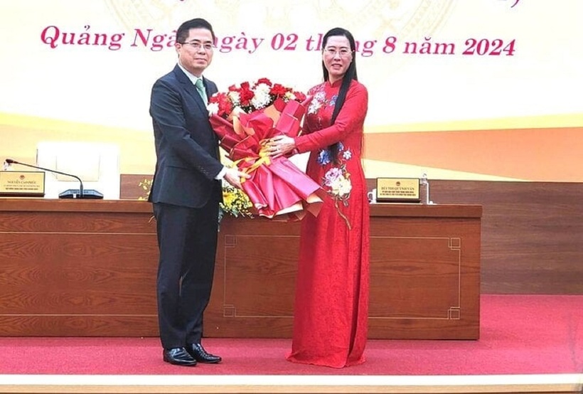 Ông Nguyễn Hoàng Giang - Phó Bí thư Tỉnh ủy Quảng Ngãi - được bầu làm Chủ tịch UBND tỉnh. Ảnh: VTC News