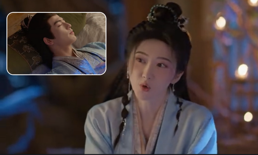 Nam Nhan đùa khi thấy Kê Dương giả vờ ngủ.