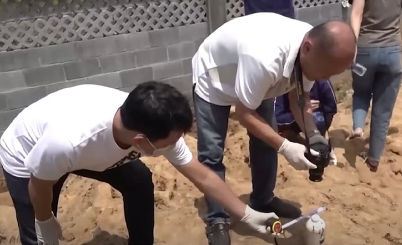 Hiện trường nơi chất độc Xyanua được nghi phạm cất giấu ở Đồng Nai. Ảnh: Người lao động