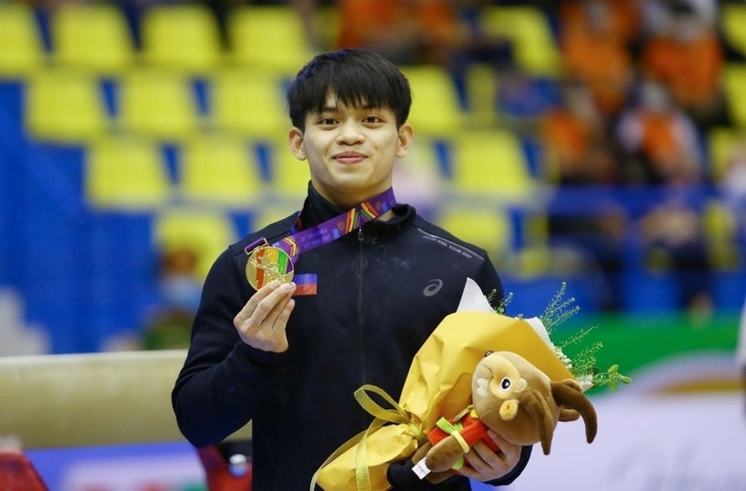 Yulo giành HCV ở SEA Games 31.