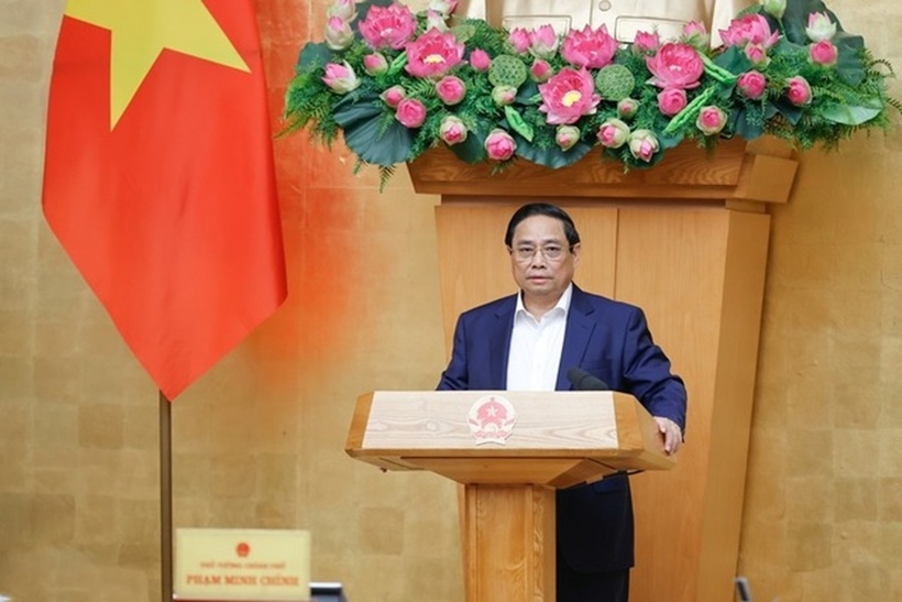 Thủ tướng Chính phủ Phạm Minh Chính phát biểu tại phiên họp (Ảnh: VGP).