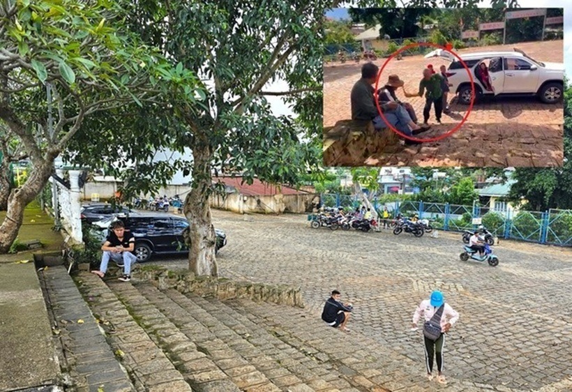 Hình ảnh ghi lại sự việc. Ảnh: Người lao động