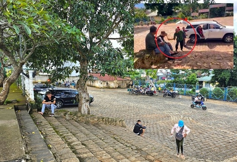 Hình ảnh ghi lại sự việc. Ảnh: Người lao động