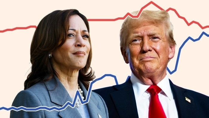 Bà Kamala Harris chính thức thành ứng viên đảng Dân chủ đối đầu với ông Donald Trump. Ảnh: Financial