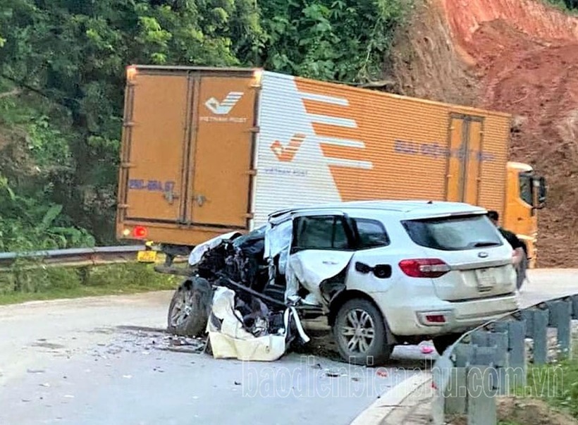 Hiện trường xảy ra vụ tai nạn. Ảnh: báo Điện Biên Phủ.