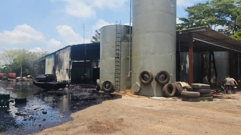 Khu vực hiện trường vụ nổ. Ảnh: Tiền phong