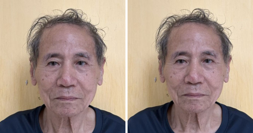 Đối tượng Phạm Xuân Khơ tại cơ quan công an. (Ảnh: Công an tỉnh Thái Bình)