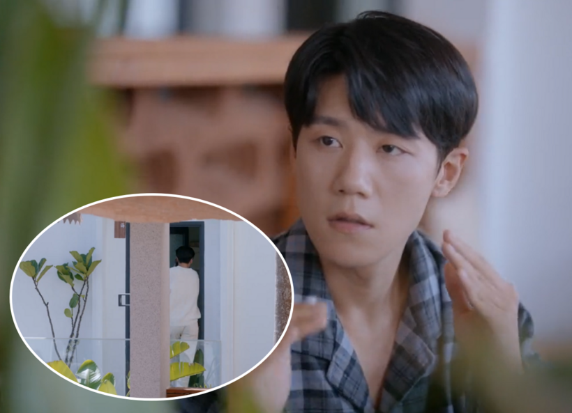 Biểu cảm của Triệu Phương Cương khi tình cờ bắt gặp Kỷ Dục Hằng đi vào một căn phòng, có lẽ là phòng của Đồ Tiểu Ninh.