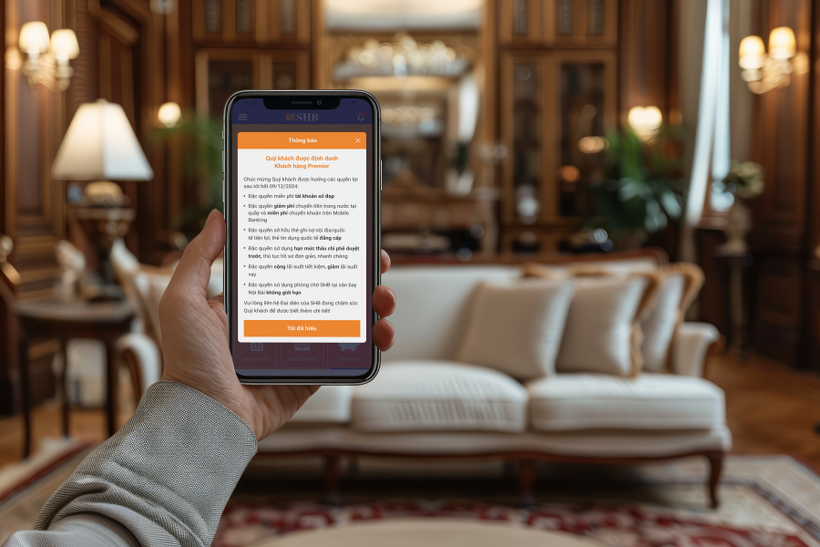 SHB Mobile cập nhật tính năng dành riêng cho khách hàng cao cấp - 1