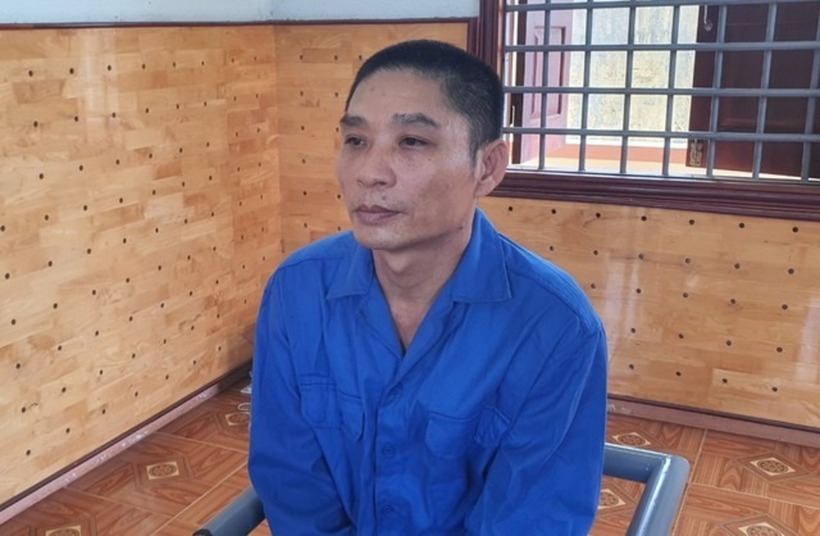 Bùi Văn Liêm tại công an. Ảnh: Tri thức & Cuộc sống