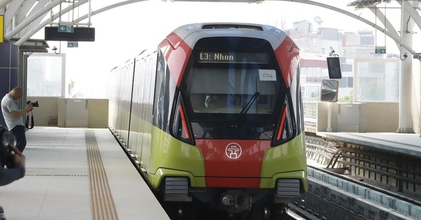 Metro Nhổn - ga Hà Nội chính thức đón khách từ 8h ngày 8/8. Ảnh: VietNamNet