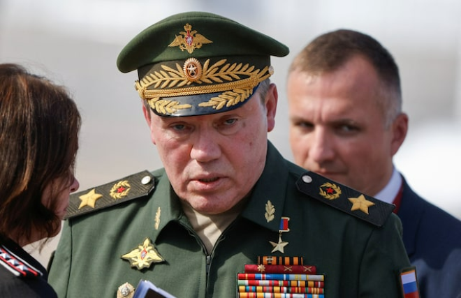Tổng tham mưu trưởng quân đội Nga Valery Gerasimov. Ảnh: Reuters