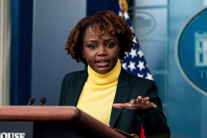 Thư ký báo chí Nhà Trắng Karine Jean-Pierre. Ảnh: CNN