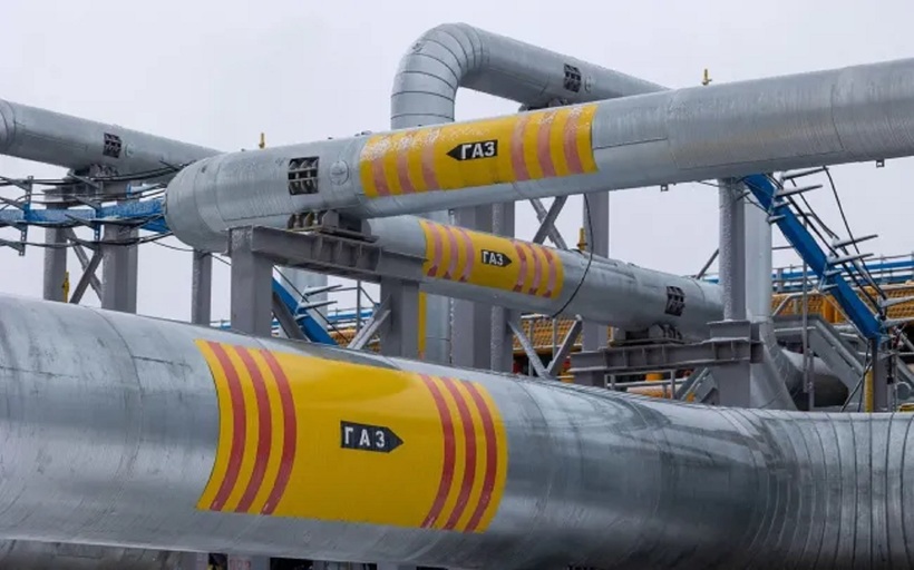Đường ống dẫn khí đốt của gã khổng lồ năng lượng nhà nước Nga Gazprom. Ảnh: Bloomberg