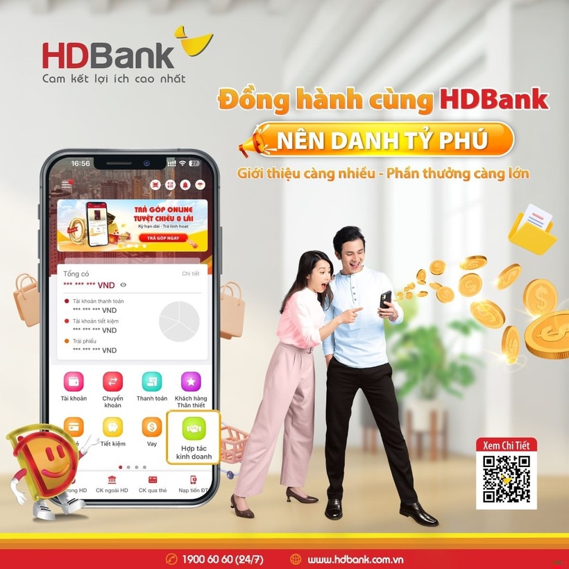 HDBank tặng một lượng vàng SJC cho khách hàng mỗi tháng - 2