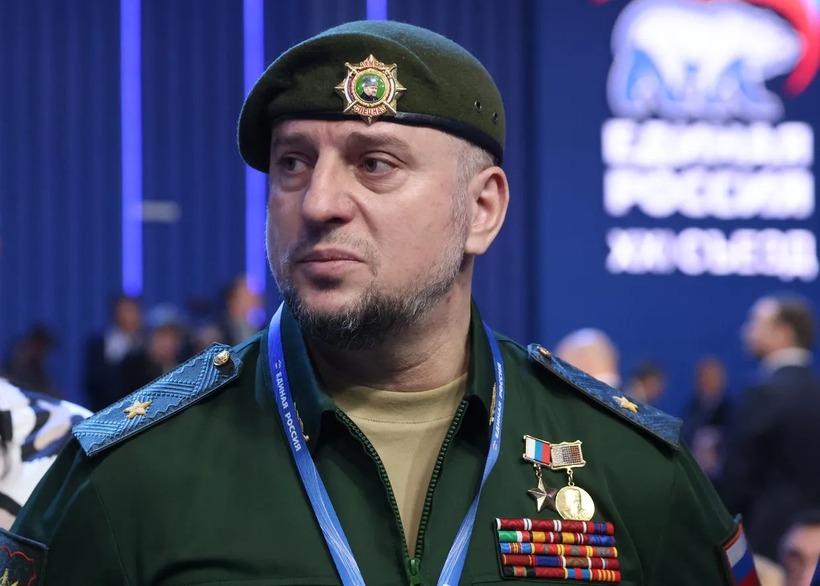 Tướng Apti Alaudinov - chỉ huy đơn vị Chechnya Akhmat. Ảnh: Kyiv Independent