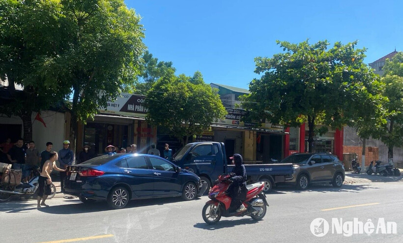 Hiện trường xảy ra vụ việc. Ảnh: báo Nghệ An.