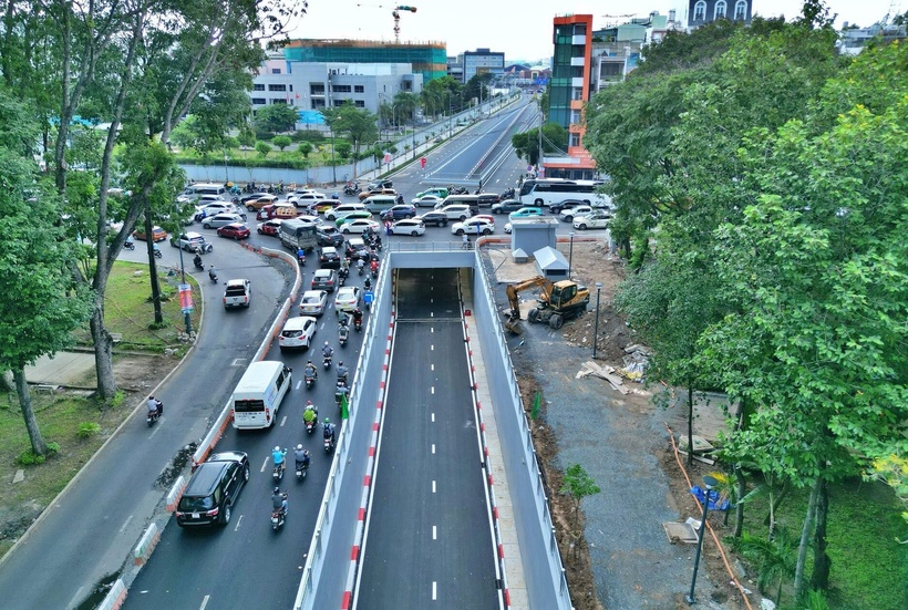 Hầm chui giải cứu kẹt xe ở cửa ngõ sân bay Tân Sơn Nhất. (Ảnh: VTC News)