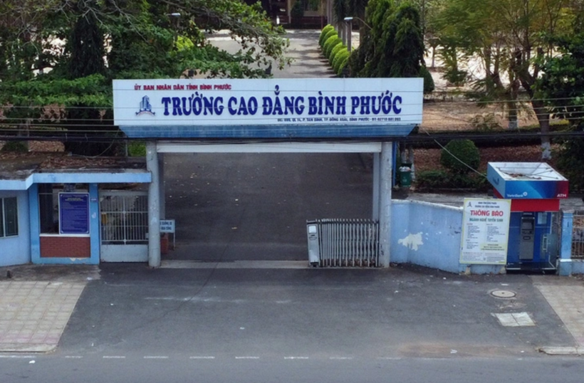 Trường Cao đẳng Bình Phước. Ảnh: báo Tuổi trẻ.