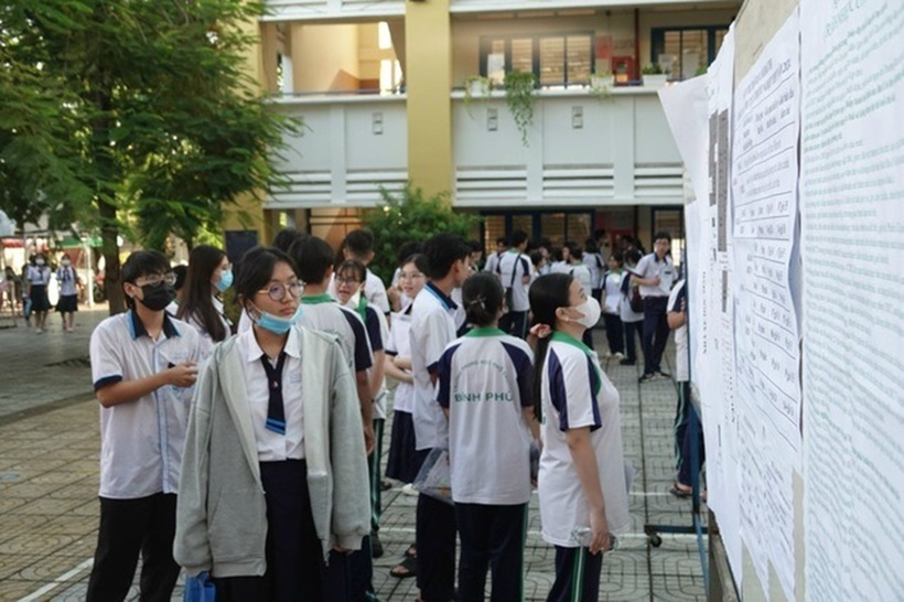 Thí sinh dự thi tốt nghiệp THPT 2024. Ảnh: Thanh niên