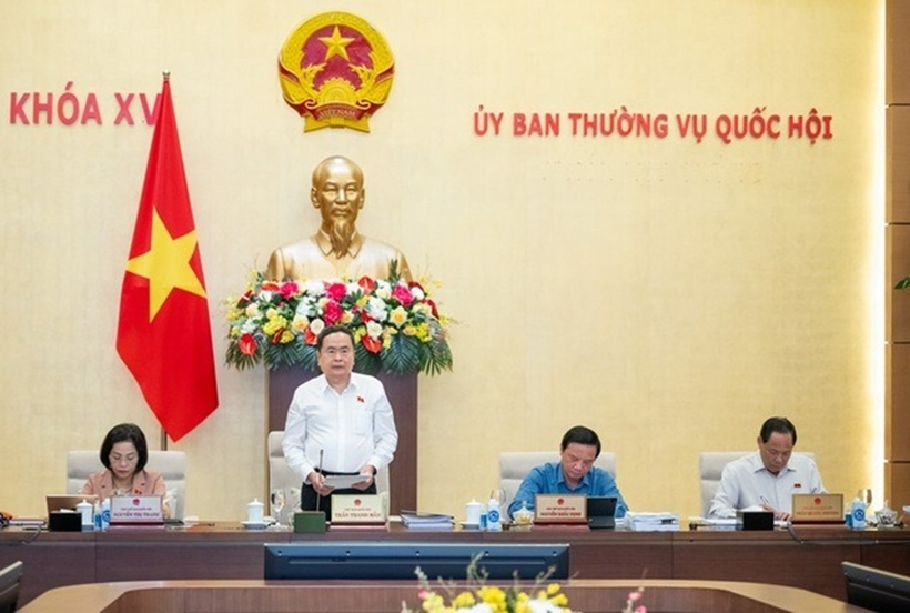 Chủ tịch Quốc hội Trần Thanh Mẫn phát biểu khai mạc phiên họp.
