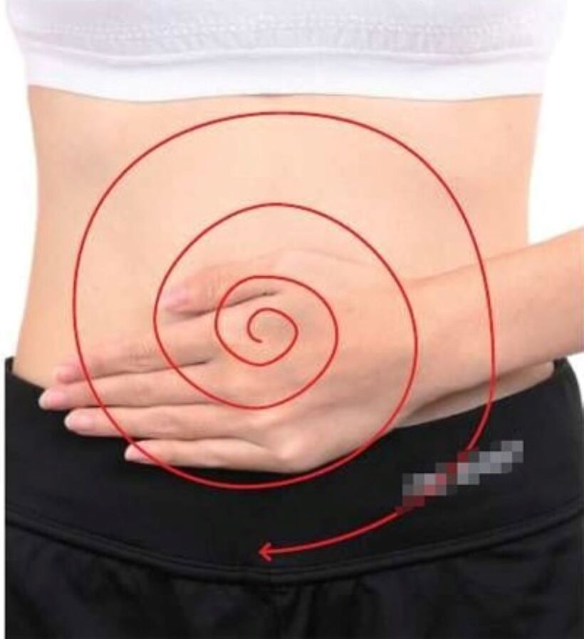 Nếu đồng thời thực hiện cả 2 cách massage cùng lúc thì có thể đạt được hiệu quả giảm béo, giảm mỡ bụng. Ảnh minh họa