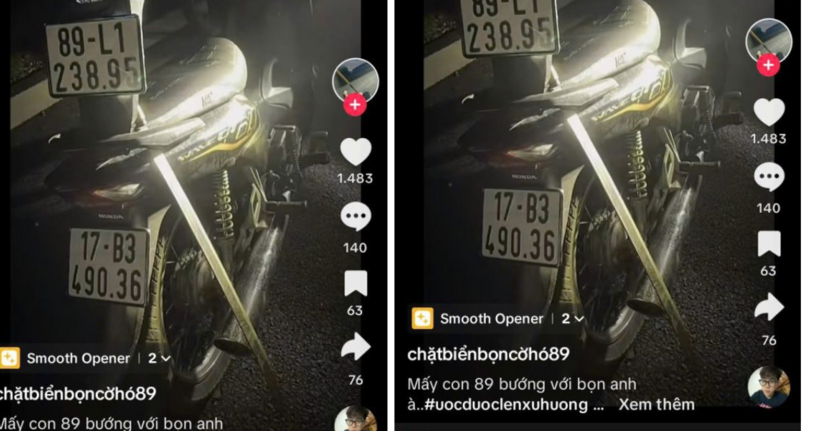 c đối tượng đăng tải video trong nhóm “chặt biển 89” trên mạng xã hội Facebook, Tiktok.