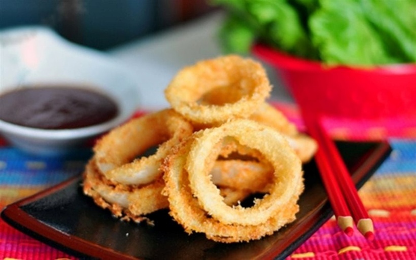 Mực chay chiên xù.