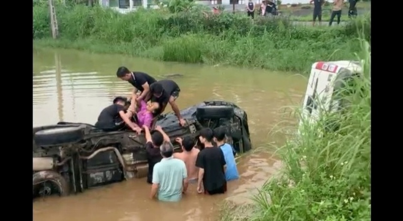 Hiện trường xảy ra vụ tai nạn. Ảnh: PLO.