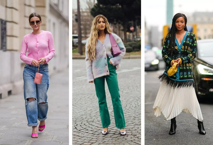 Cardigan dễ dàng phối hợp với nhiều loại trang phục khác nhau, từ áo phông đến sơ mi.